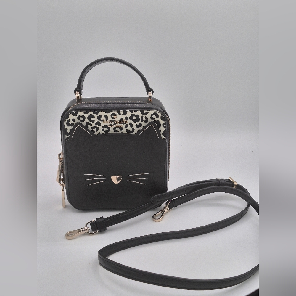 Kate Spade Daisy Meow Crossbody Black